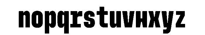 MuotoMonoUltraCond Bold Font LOWERCASE