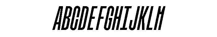 MuotoMonoUltraCond LightItalic Font UPPERCASE