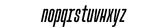 MuotoMonoUltraCond LightItalic Font LOWERCASE