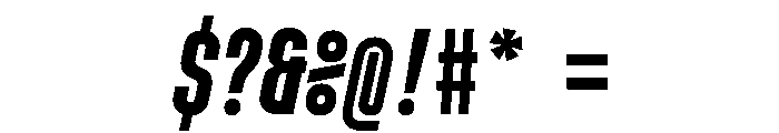 MuotoMonoUltraCond MediumItalic Font OTHER CHARS