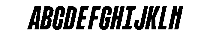 MuotoMonoUltraCond MediumItalic Font UPPERCASE
