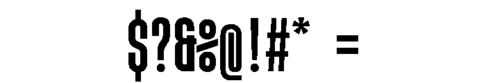 MuotoMonoUltraCond Regular Font OTHER CHARS