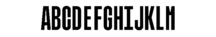 MuotoMonoUltraCond Regular Font UPPERCASE