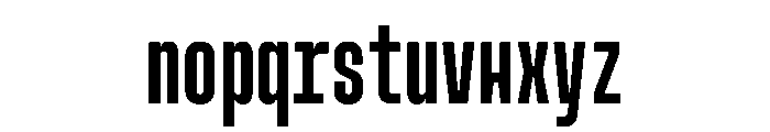 MuotoMonoUltraCond Regular Font LOWERCASE
