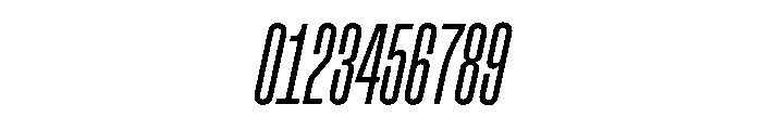MuotoMonoUltraCond ThinItalic Font OTHER CHARS