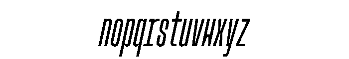 MuotoMonoUltraCond ThinItalic Font LOWERCASE