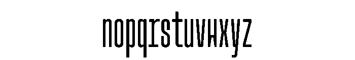 MuotoMonoUltraCond Thin Font LOWERCASE