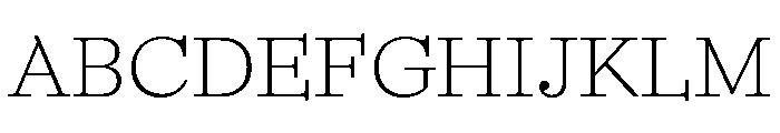 Murrayfield Extralight Font UPPERCASE
