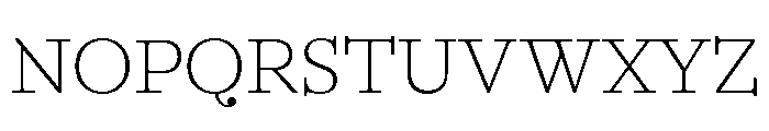 Murrayfield Extralight Font UPPERCASE