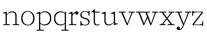 Murrayfield Extralight Font LOWERCASE