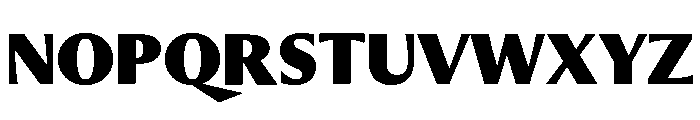 Museum Black Font UPPERCASE