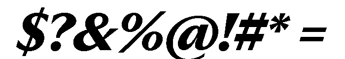Museum Bold 2 Font OTHER CHARS