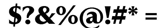 Museum Bold Font OTHER CHARS