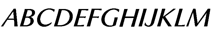Museum Italic Font UPPERCASE