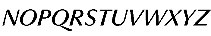 Museum Italic Font UPPERCASE
