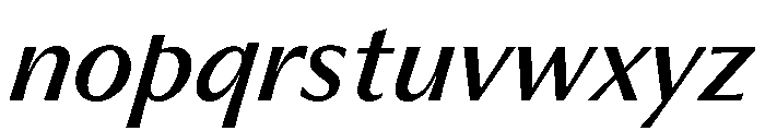 Museum Italic Font LOWERCASE