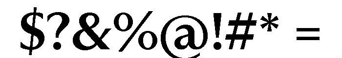 Museum Medium Font OTHER CHARS