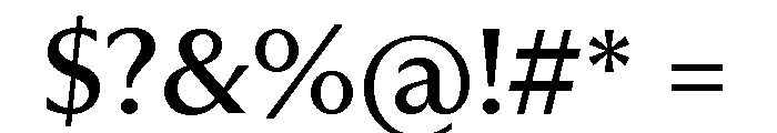 Museum Regular Font OTHER CHARS