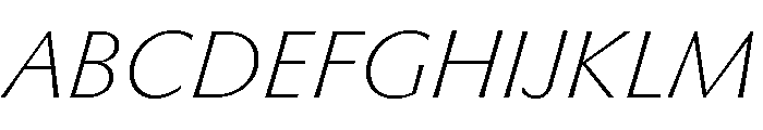 Museum Thin 2 Font UPPERCASE