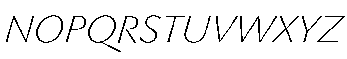 Museum Thin 2 Font UPPERCASE