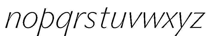 Museum Thin 2 Font LOWERCASE