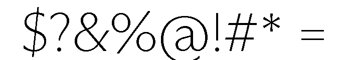 Museum Thin Font OTHER CHARS