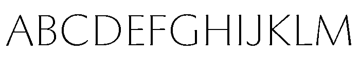 Museum Thin Font UPPERCASE