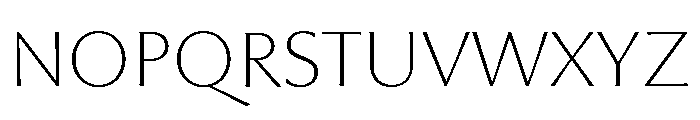 Museum Thin Font UPPERCASE