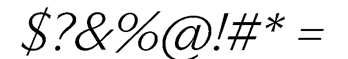 Museum Ultralight 2 Font OTHER CHARS