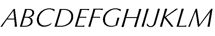 Museum Ultralight 2 Font UPPERCASE