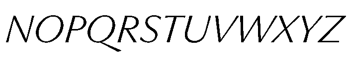 Museum Ultralight 2 Font UPPERCASE