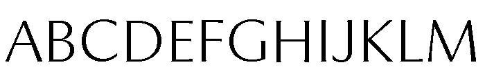 Museum Ultralight Font UPPERCASE