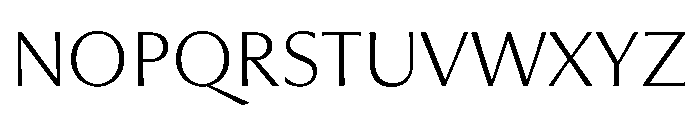 Museum Ultralight Font UPPERCASE