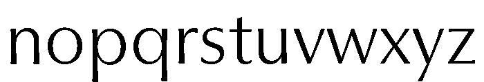 Museum Ultralight Font LOWERCASE