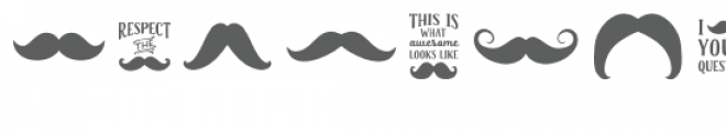 mustache dingbats font Font UPPERCASE