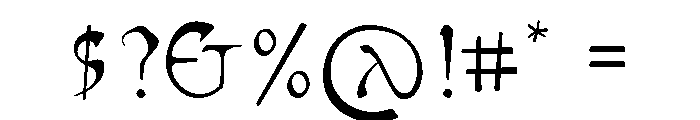 Mucha Regular Font OTHER CHARS