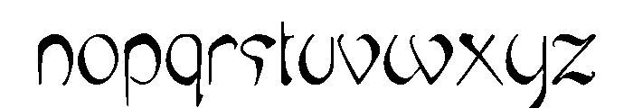 Mucha Regular Font LOWERCASE
