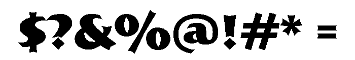 Munich Black Font OTHER CHARS