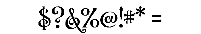 Muschamp Regular Font OTHER CHARS