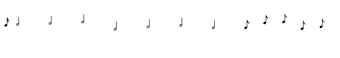Music Regular Font UPPERCASE