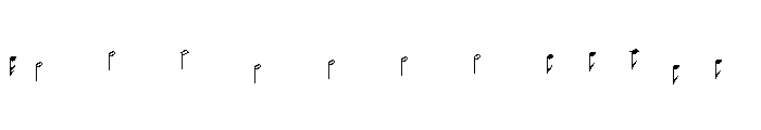 Music Regular Font LOWERCASE