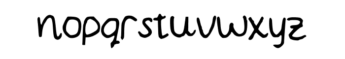 MWBubbly Font LOWERCASE