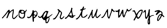 MWCurly Font LOWERCASE