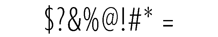 Myriad Variable Extra Light Font OTHER CHARS