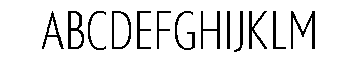 Myriad Variable Extra Light Font UPPERCASE