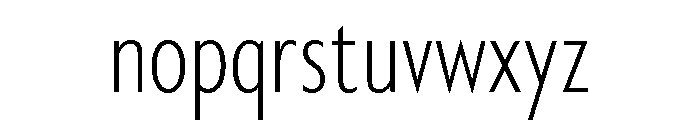 Myriad Variable Extra Light Font LOWERCASE