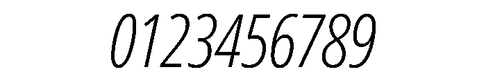 Myriad Variable Light Italic Font OTHER CHARS
