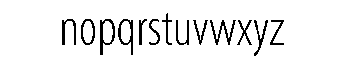 Myriad Variable Light Font LOWERCASE