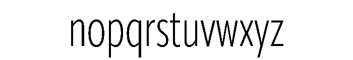 Myriad Variable Regular Font LOWERCASE