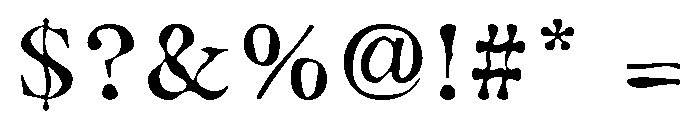 Mystery Std Semibold Font OTHER CHARS